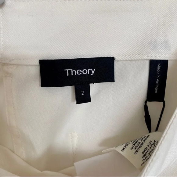 NEW Theory Tinley Twill Cropped Wide Leg Pants - Picture 7 of 16